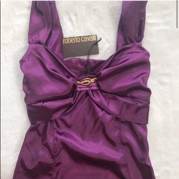 💜*SOLD*Last one!🔥Roberto Cavalli Cocktail Dress - Picture 2 of 16